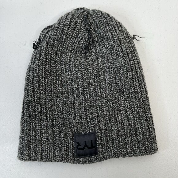 TYR Unisex Cuffed Ribbed Beanie in Gray One Size Challenge USA MTV - Picture 5 of 7